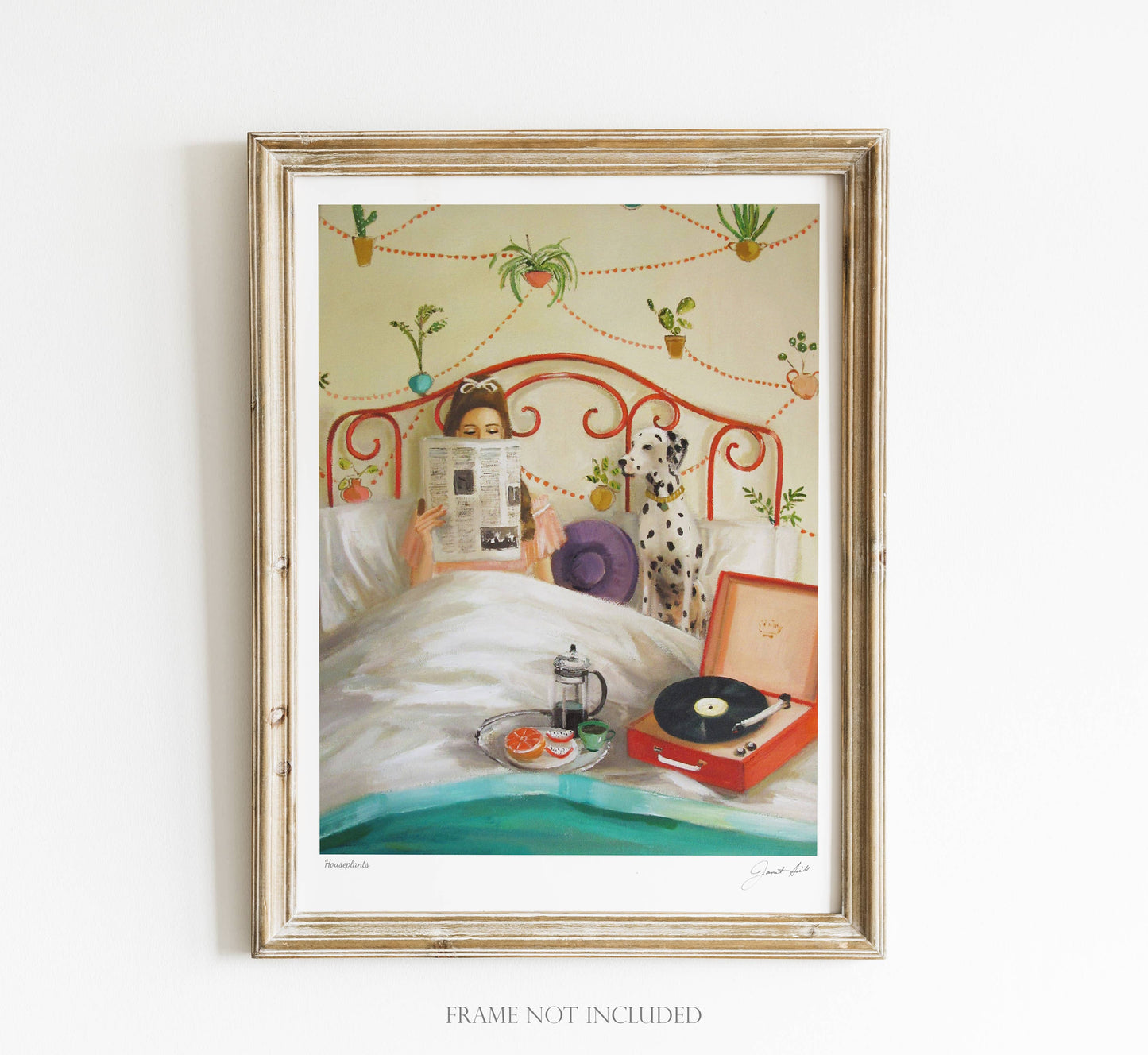 Janet Hill: Houseplants Art Print - 8.5" X 11"