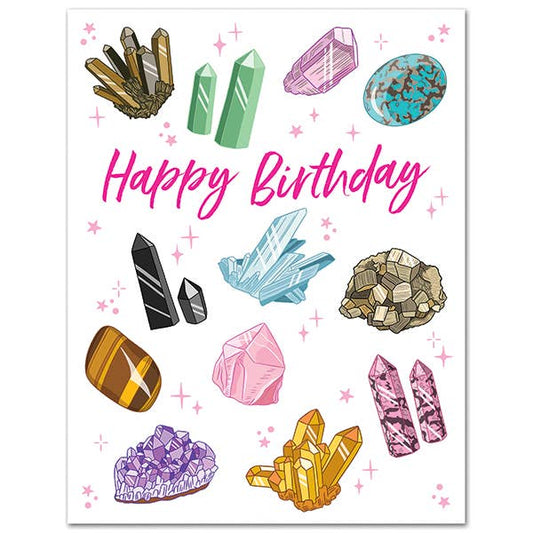 Crystals Birthday Card