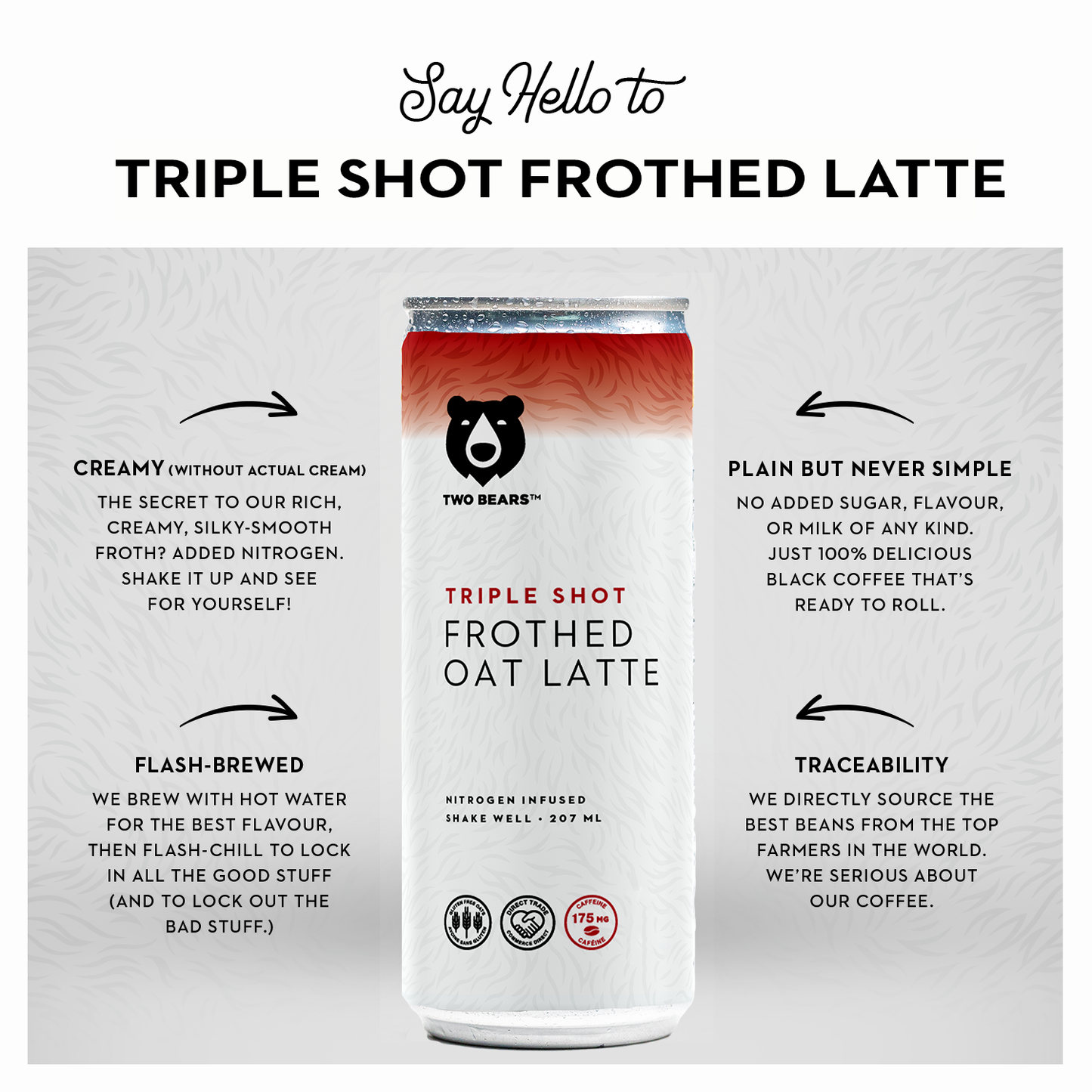 Two Bears: Triple Shot Oat Latte