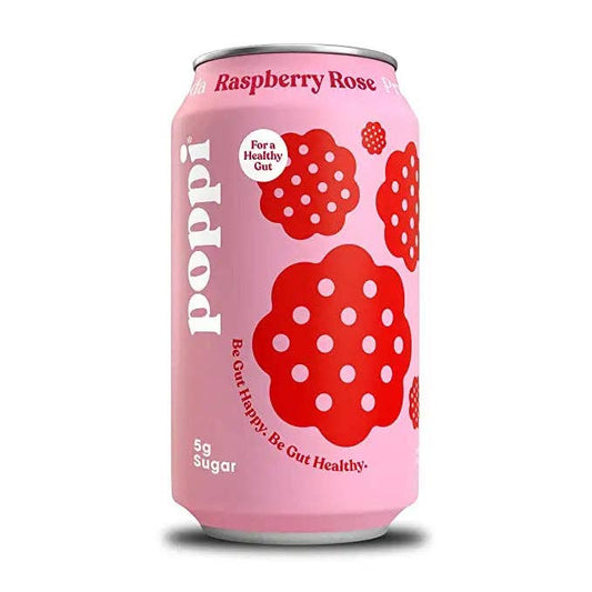 poppi: Sparkling Prebiotic Raspberry Rose Soda