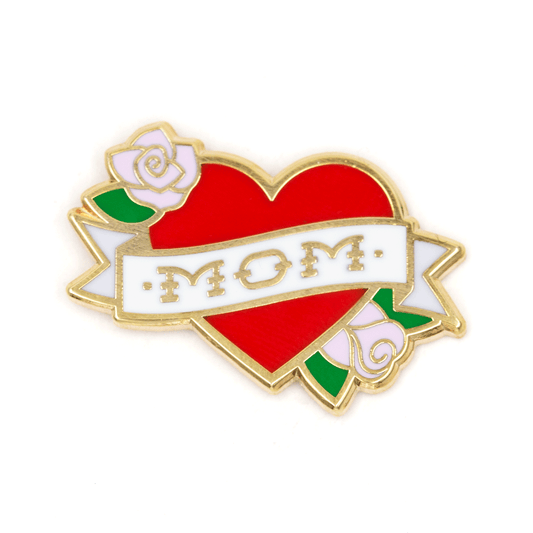 Mom Tattoo Enamel Pin