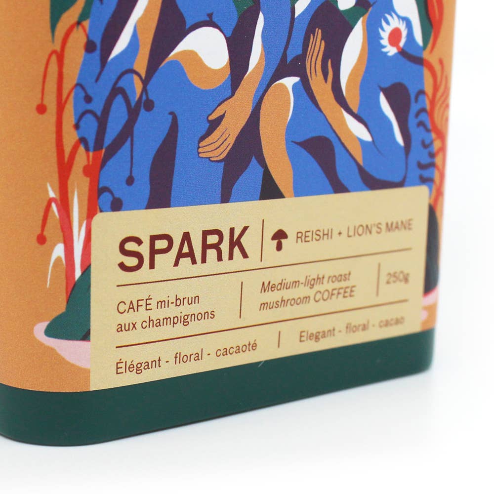 Whole Bean Mushroom Coffee - SPARK [Reishi + Lion's Mane]