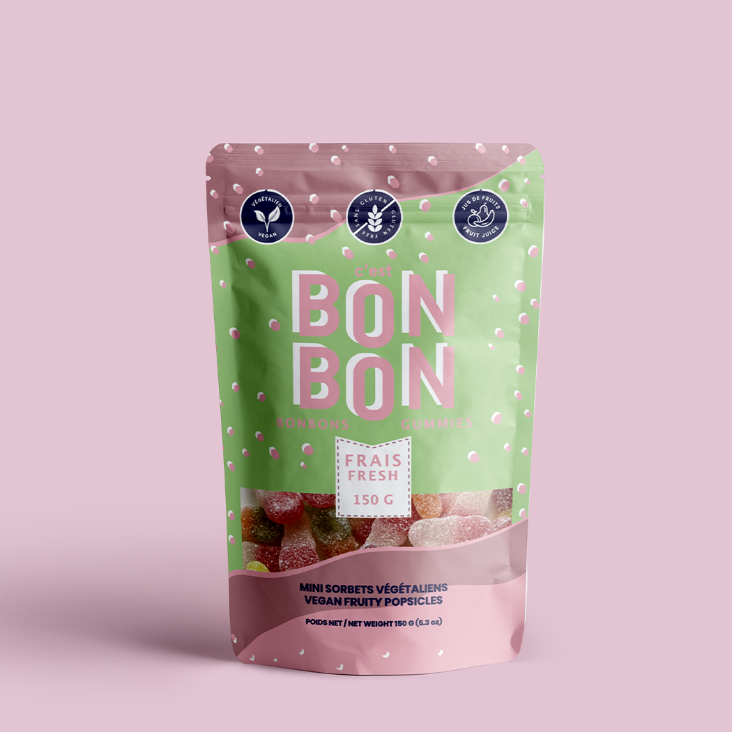 Bon Bon: Vegan Fruity Popsicles Gummy Candies