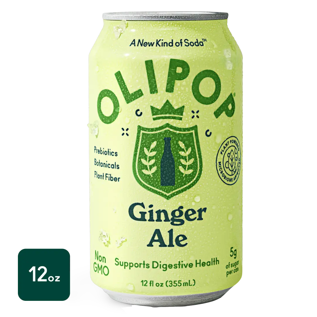 OLIPOP Prebiotic Soda, Ginger Ale