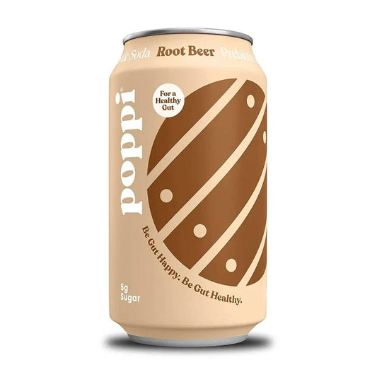 POPPI Sparkling Prebiotic Root Beer Soda