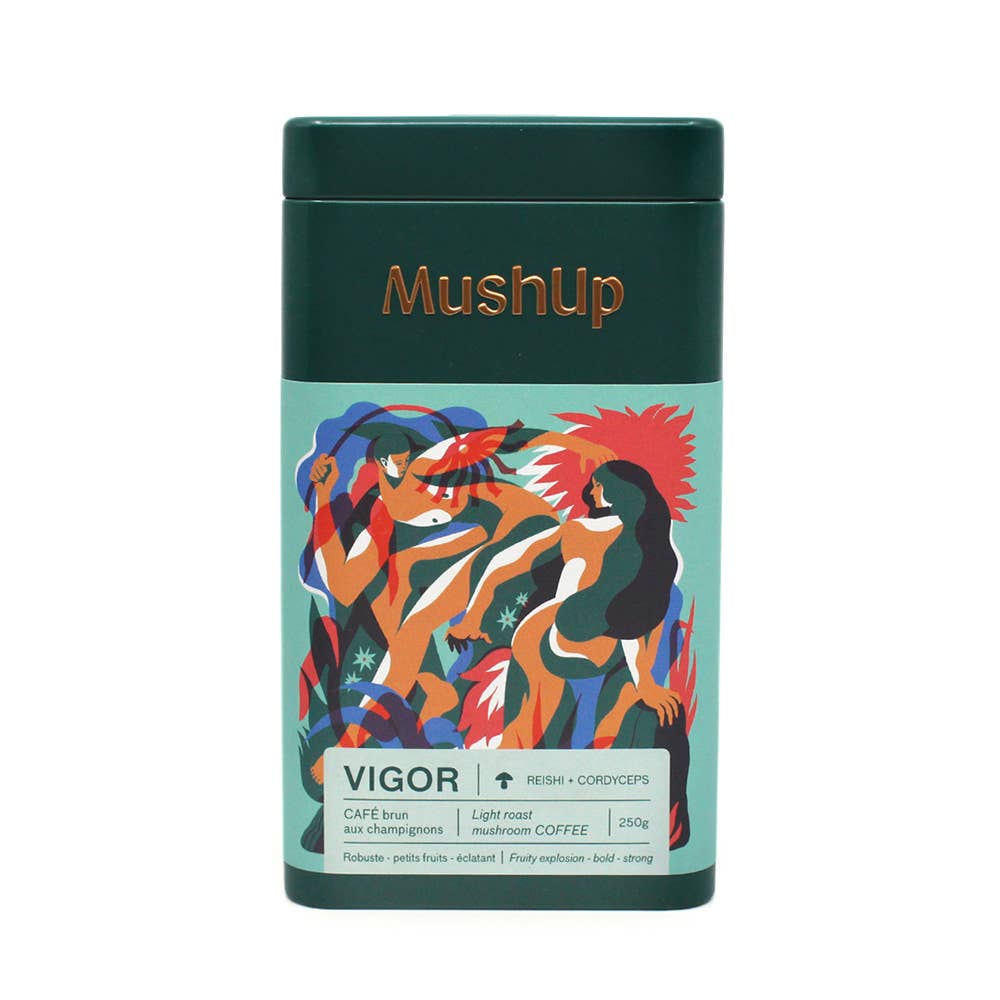 Whole bean mushroom coffee - VIGOR - [Reishi + Cordyceps]