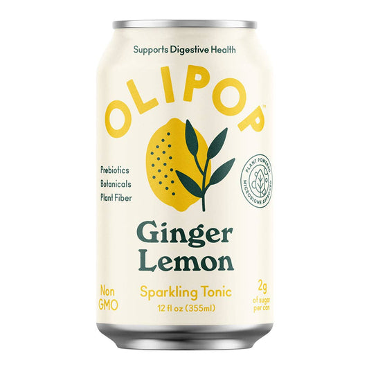 Olipop Ginger Lemon Sparkling Tonic