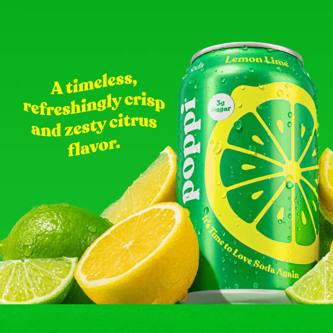 poppi Lemon Lime Prebiotic Soda