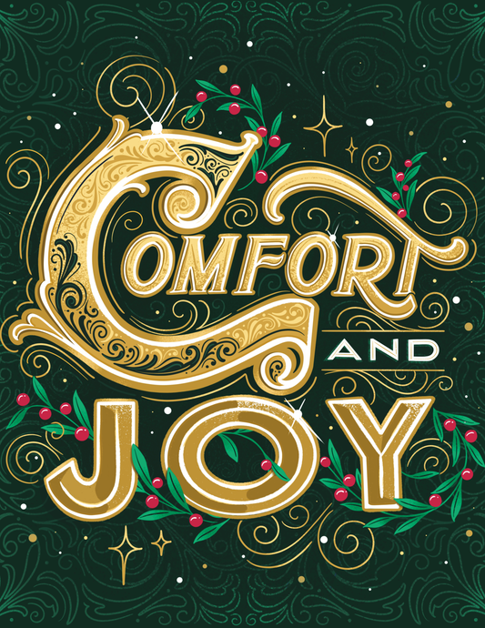 Comfort & Joy Greeting Card