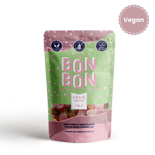 Bon Bon: Vegan Fruity Popsicles Gummy Candies