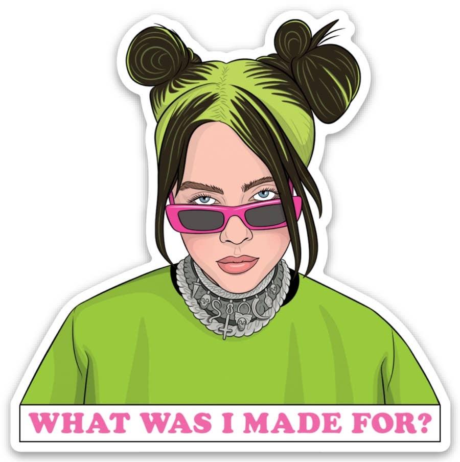 Billie Eilish What Was I Made For Die Cut Sticker