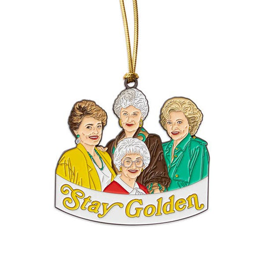 Stay Golden Enamel Ornament