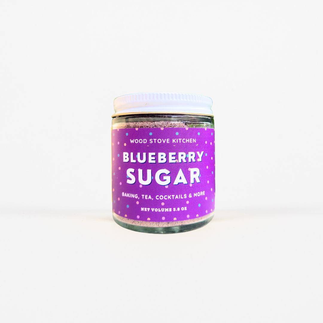 Blueberry Sugar for Tea & Cocktails Rims