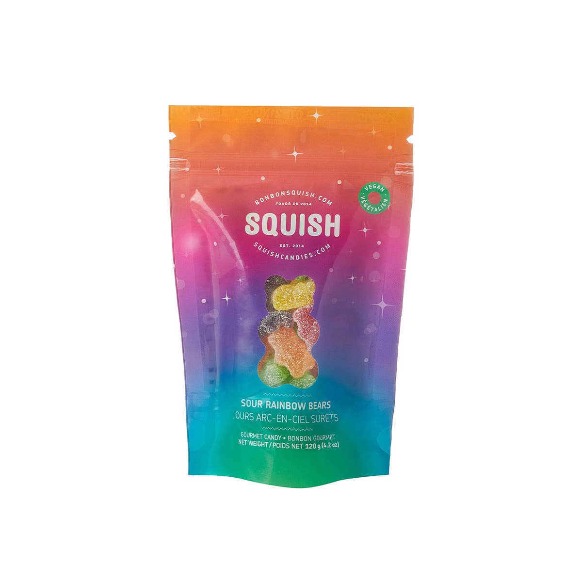 Squish Vegan Sour Rainbow Bears