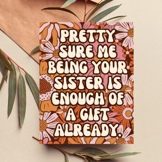 Funny Sister Birthday Card