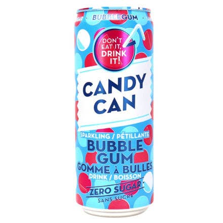 Candy Can Zero Sugar Bubble Gum Flavoured Sparkling