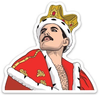 Freddie Mercury is King Sticker