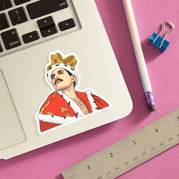 Freddie Mercury is King Sticker