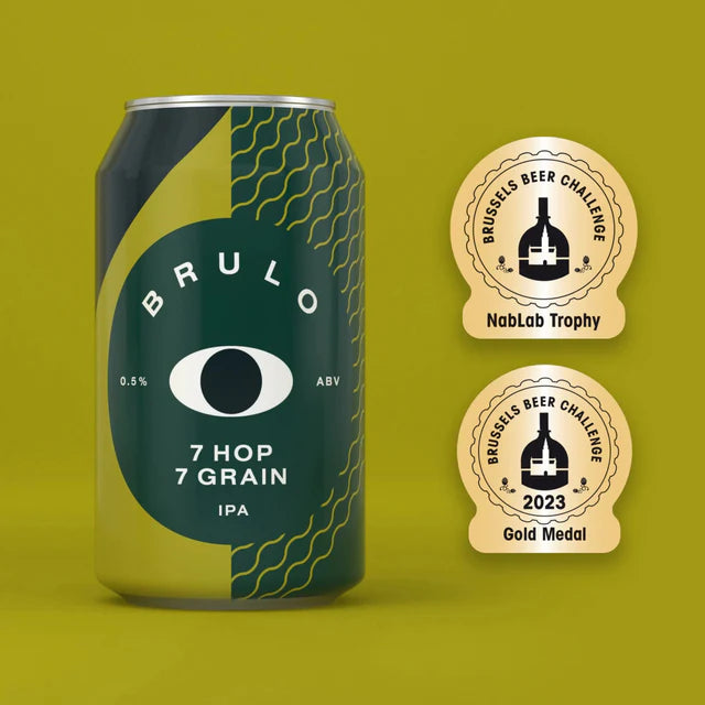 Brulo: 7 Hop 7 Grain Non-Alcoholic IPA (0.0%)