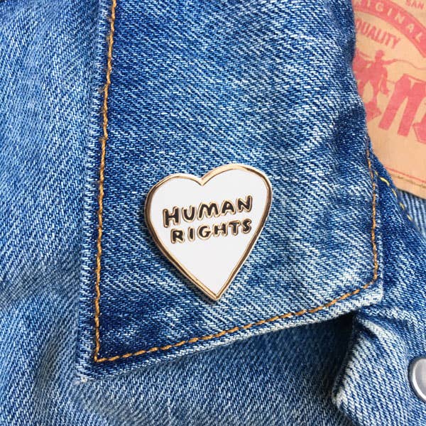 Human Rights Heart Pin