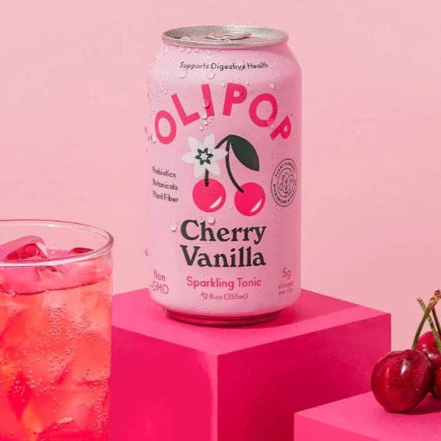 Olipop Cherry Vanilla Sparkling Tonic