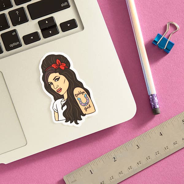 Amy Winehouse Die Cut Sticker