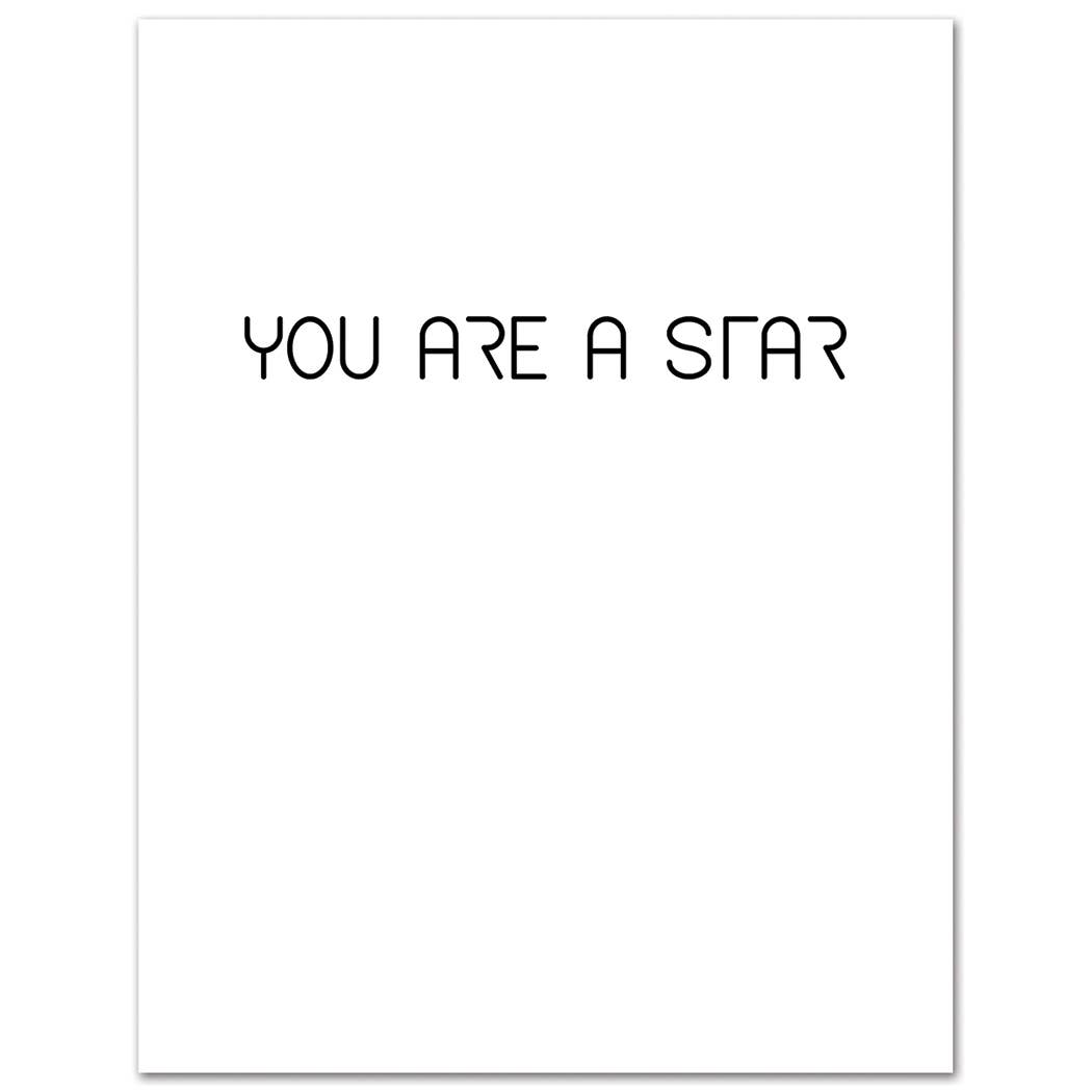 Bowie You Are a Star Birthday Card