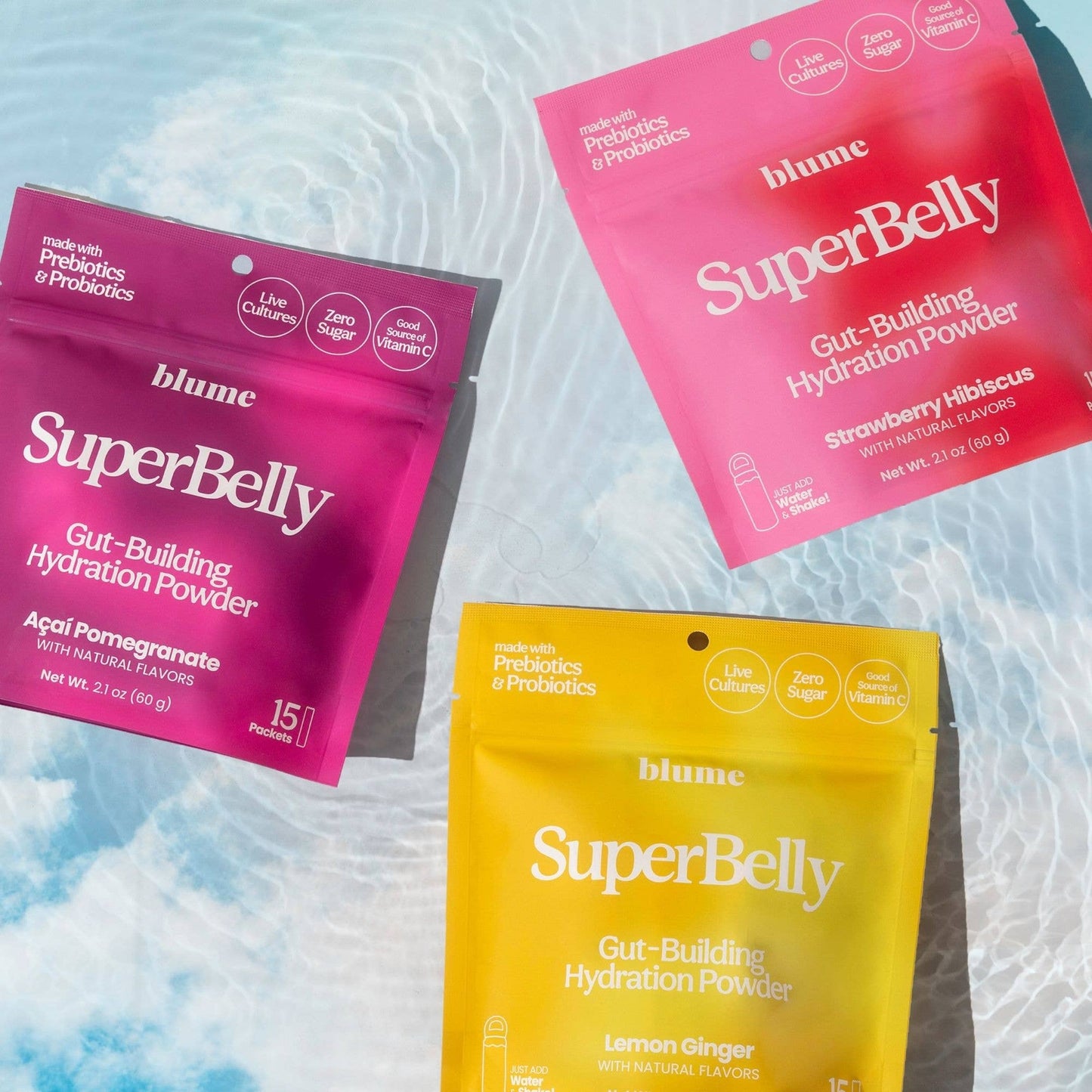 blume: SuperBelly Hydration & Gut Mix, Lemon Ginger