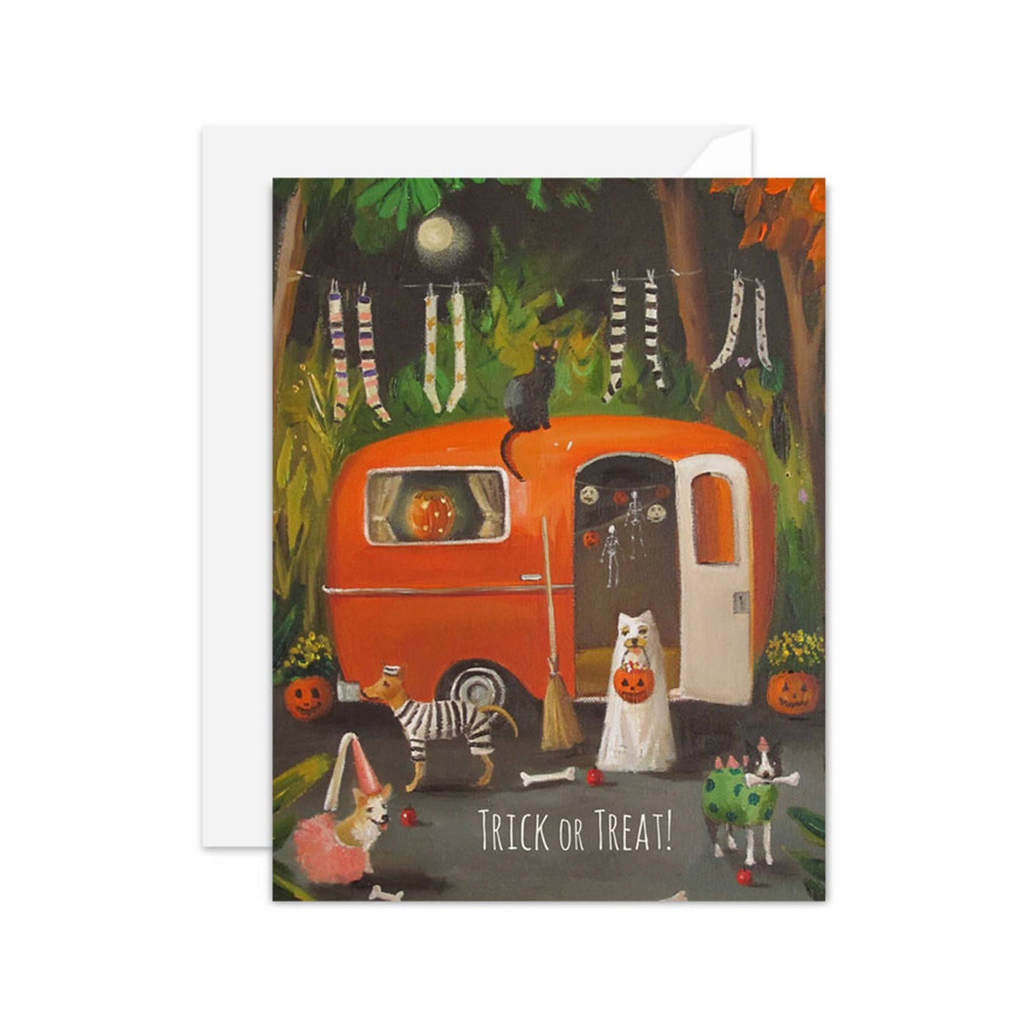 Janel Hill: The Dogs Of Halloween Card