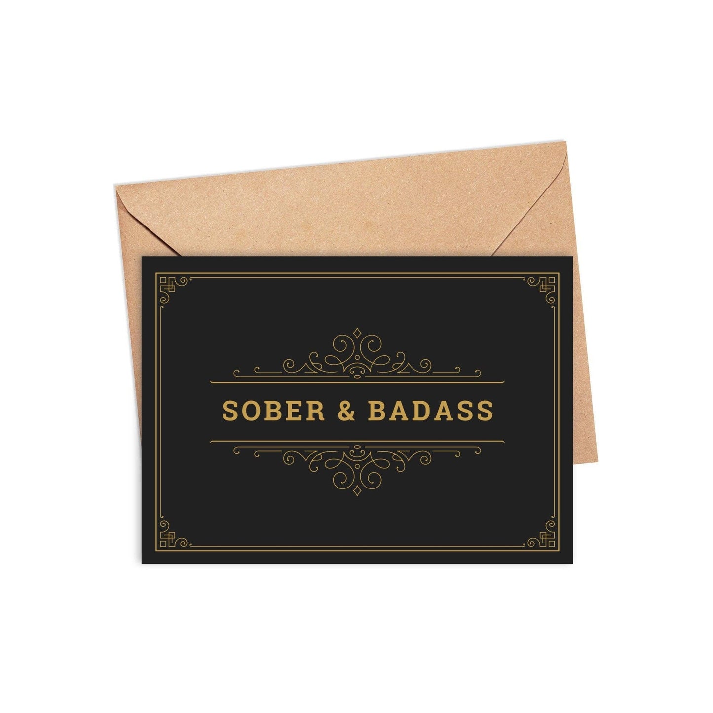 Sober & Badass Card
