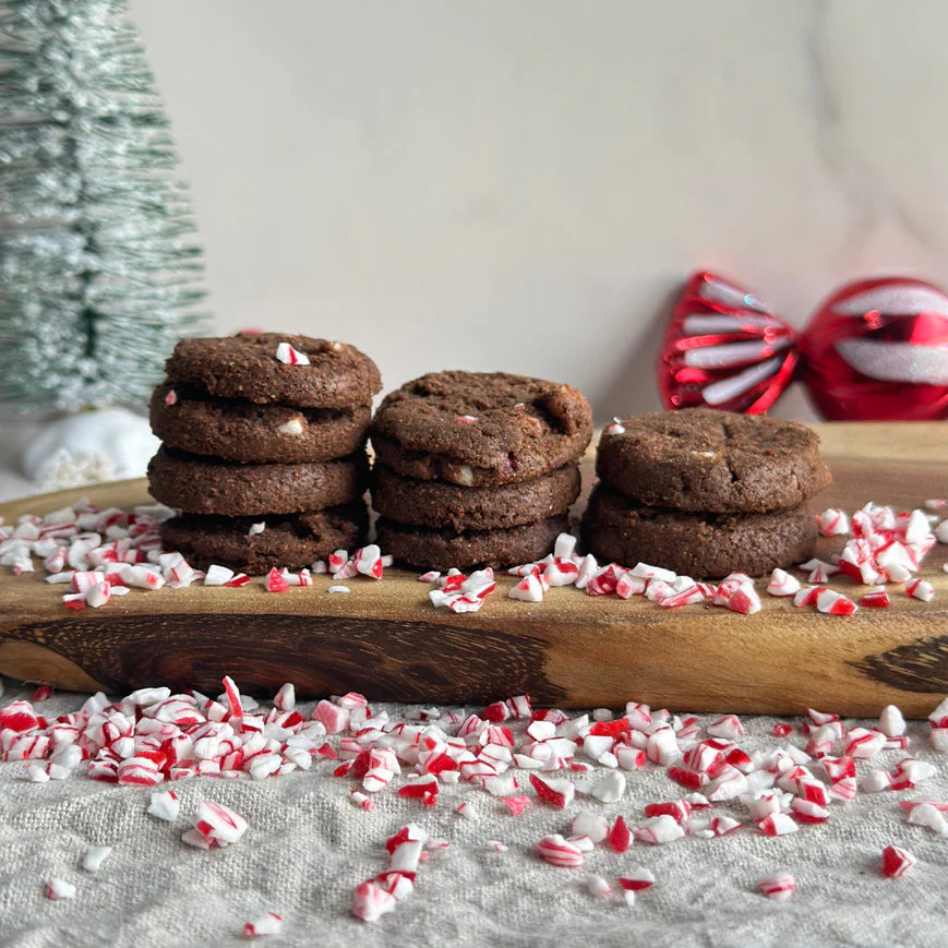 Sweets from the Earth: Double Chocolate Candy Cane Cookies