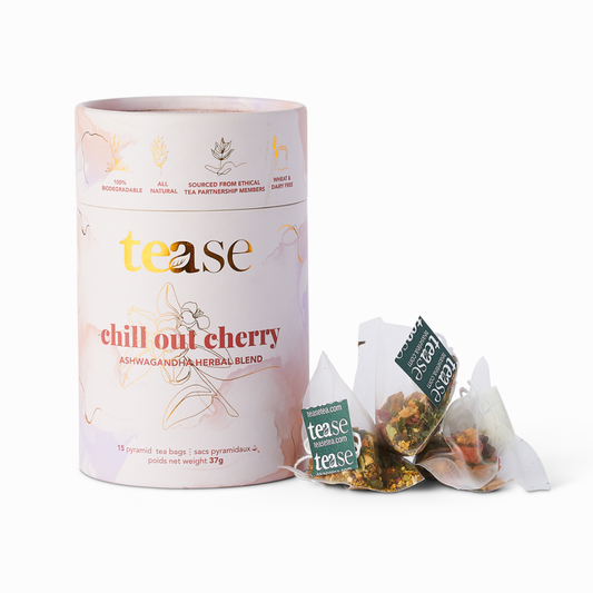 Tease: Chill Out Cherry Ashwagandha Mushroom Adaptogen Tea Blend