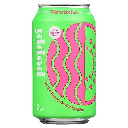 POPPI: Sparkling Prebiotic Watermelon Soda