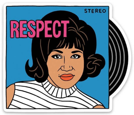 Aretha Franklin Respect Die Cut Sticker