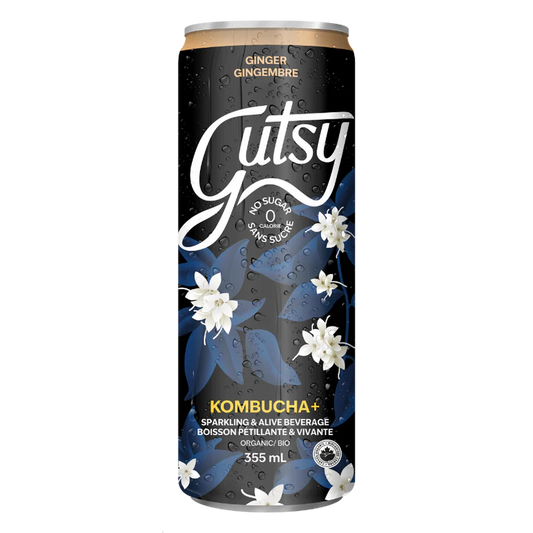 Gutsy: No Sugar Ginger Kombucha+